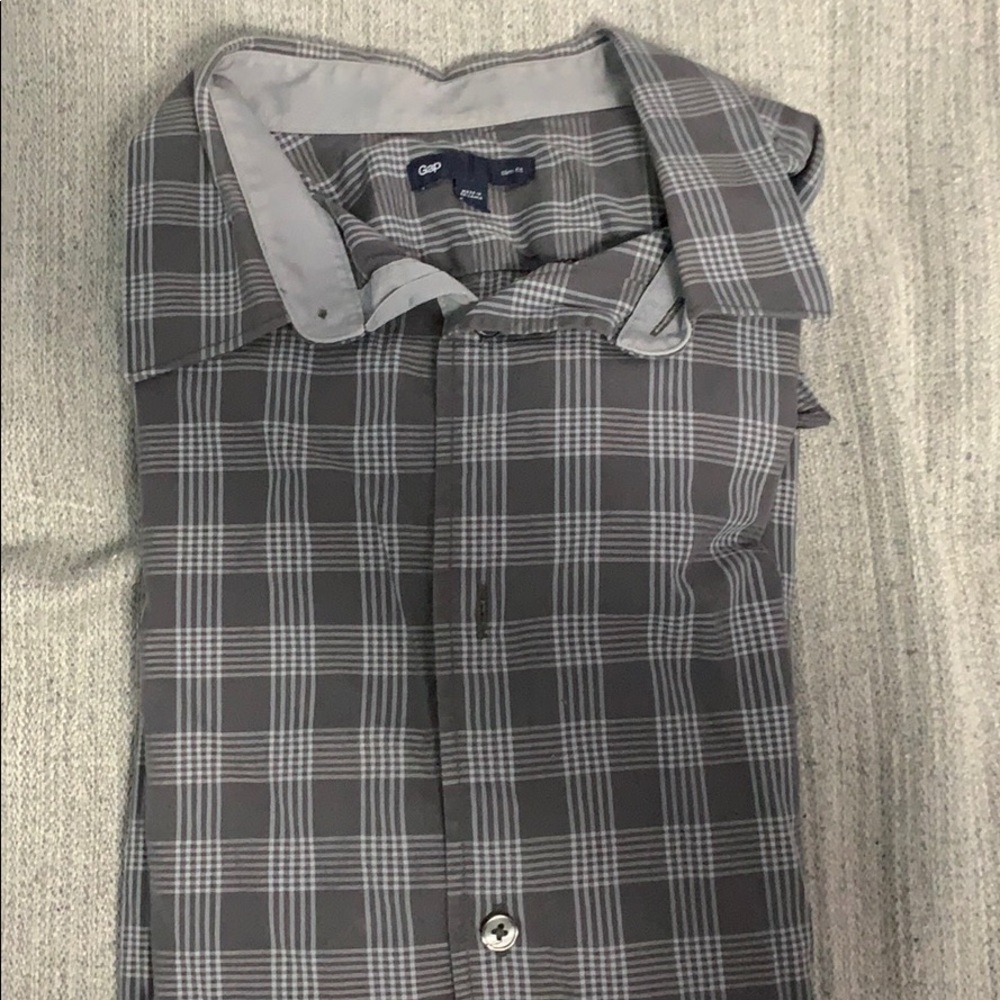 2/$10 Gap Long Sleeved Plaid Shirt Large